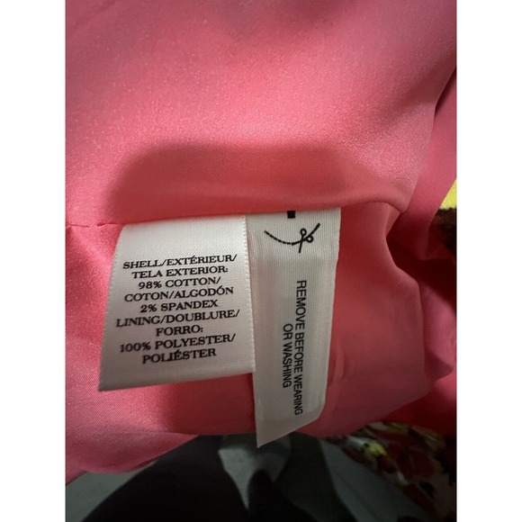 NWT Ann Taylor Pink Peony Floral Blazer Jacket Women's Size 4 Stylish 3/4 Sleeve - Picture 7 of 12